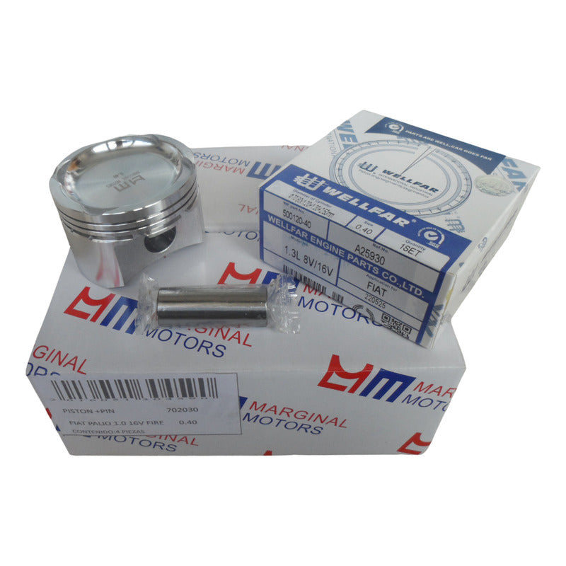 Fiat Juego Pistones + Anillos Palio Siena Fire 1.3 0.40
