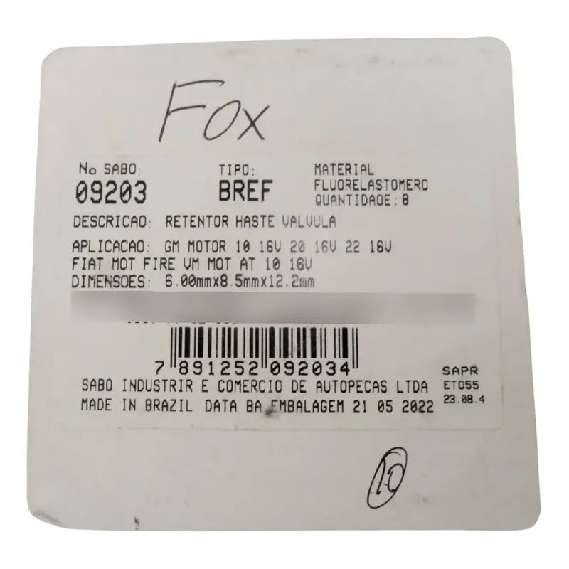 Wolkswagen Juego Gomas Valvula Fox, Crossfox, Spacefox, Polo