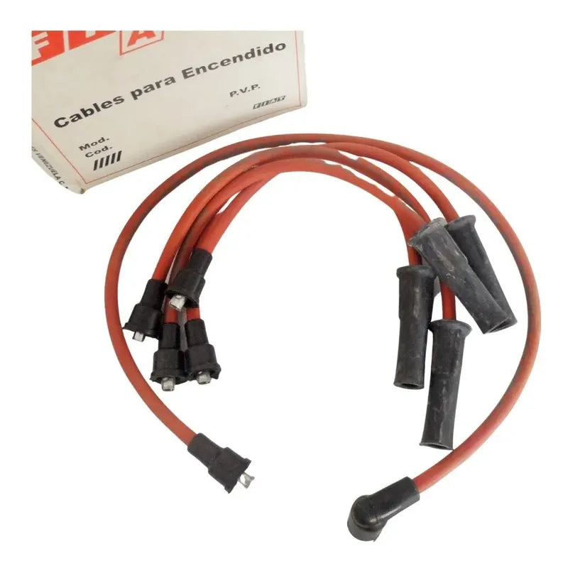 Fiat Cables Bujia Premio 147, Spazio, Tucan, Uno Carburado Rojo