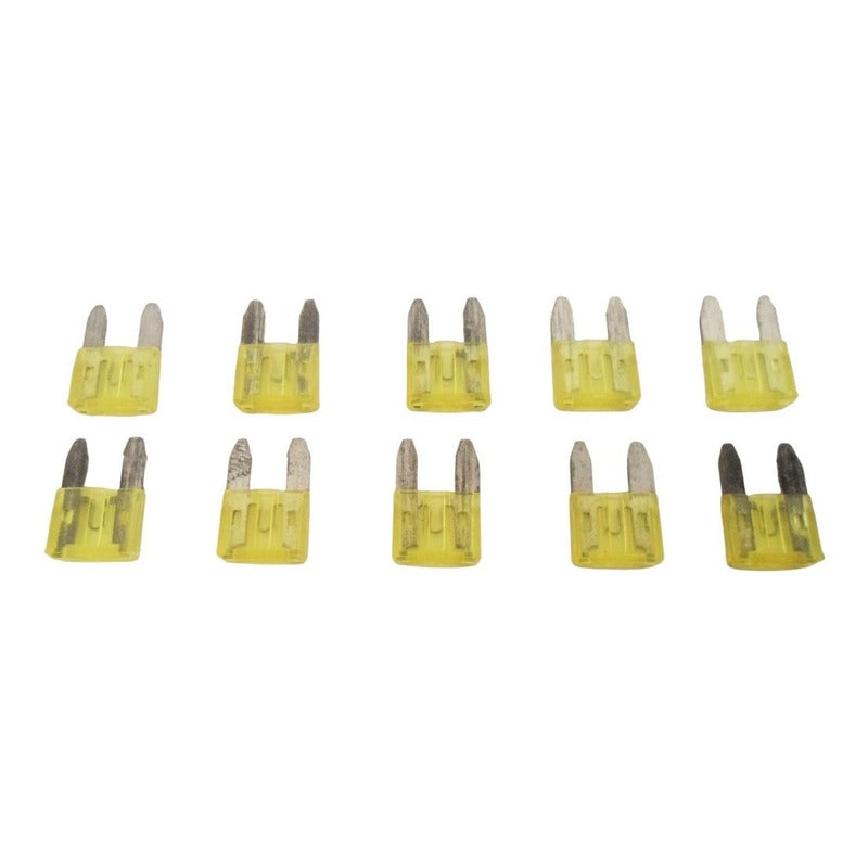 Fusible Mini 20 Amp, Set 10 Unidades
