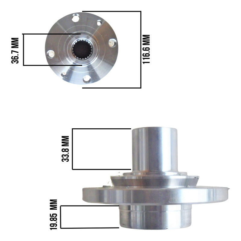 Fiat Mozo Cubo Rueda Delantero Fiorino 2.0 04-08