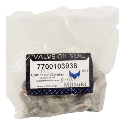 Renault Juego Gomas Valvula Symbol, Megane, Kangoo, Clio 16v