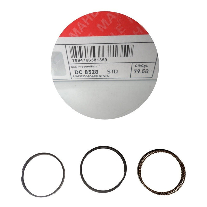 Renault Juego Anillos Gg Logan, Symbol, Megane 8v Std