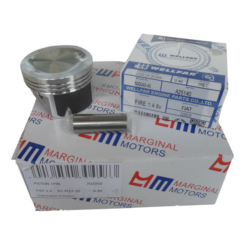 Fiat Juego Pistones + Anillos Palio Siena 1,4 8v 0.40