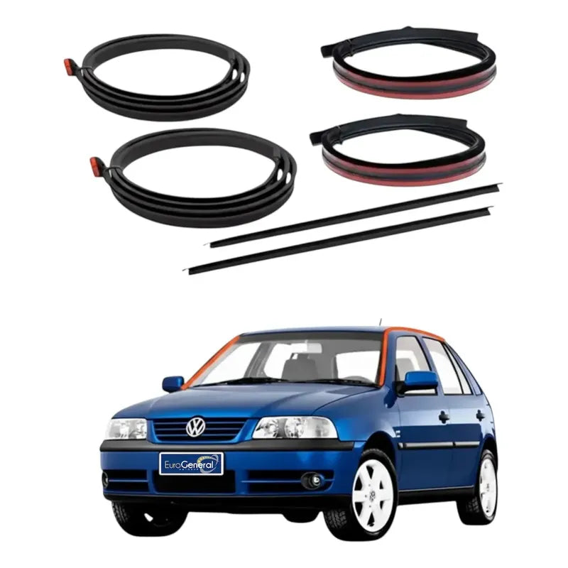 Volkswagen Kit Gomas Moldura Techo Izq, Der Gol Parati Sav