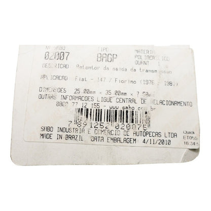 Fiat Estopera Transmision 147 Spazio Tucan 25x35x7,5