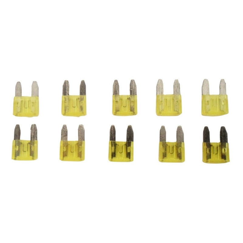 Fusible Mini 20 Amp, Set 10 Unidades