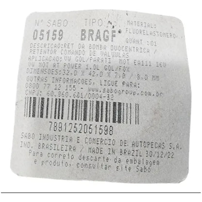 Vw Estopera Leva, Cigüeñal Delantera Fox, Crossfox,
