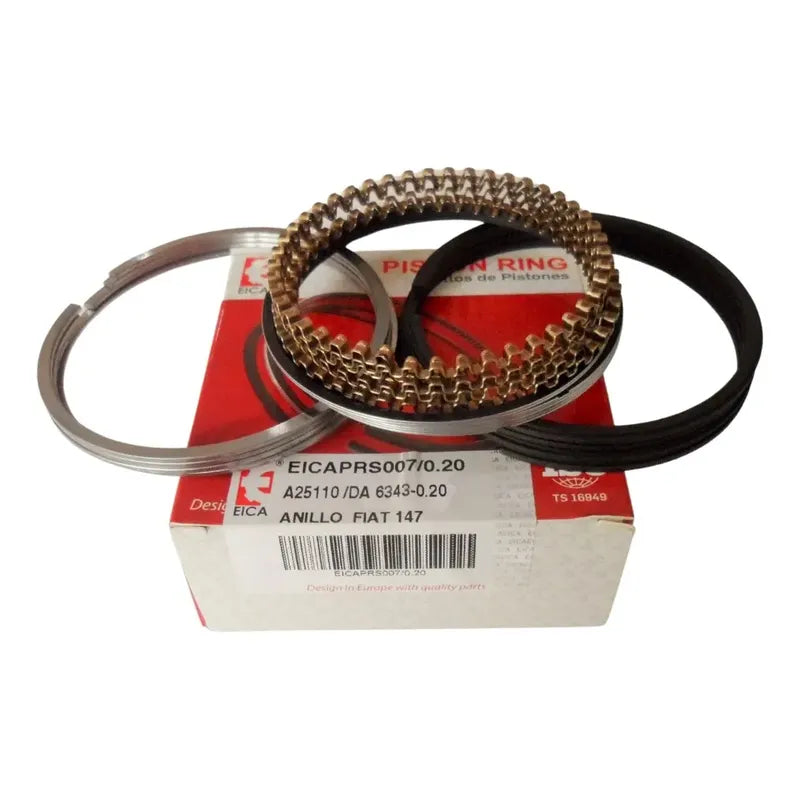 Fiat Juego Anillos 147, Uno 1.3 8v 0.20