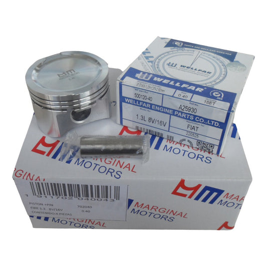 Fiat Juego Pistones + Anillos Uno Fire 0.40