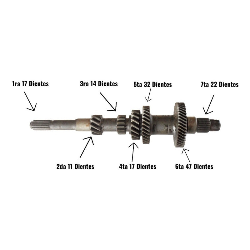 Fiat Arbol Primario Caja Transmision 147 Spazio Uno Premio