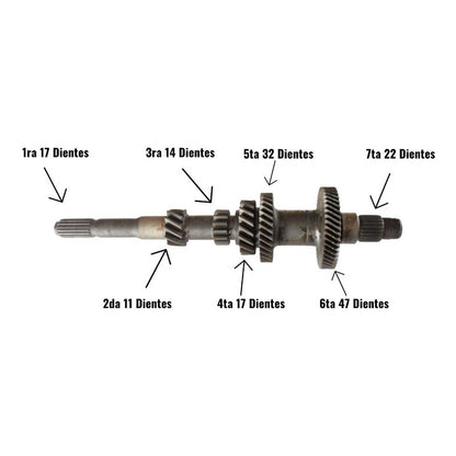 Fiat Arbol Primario Caja Transmision 147 Spazio Uno Premio